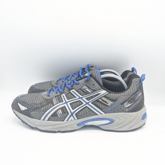 Asics Mens Gel Venture 5 T5N3N Gray Lace Up Low Top Running Shoes Size 12 - Picture 3 of 8